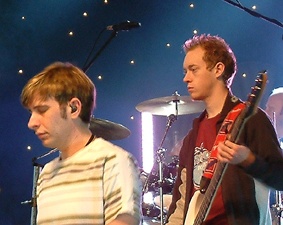 Andy Cogdon on keys and Colin Swinburne on bass