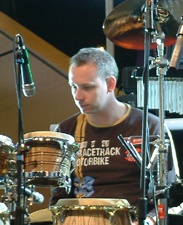 Mike Butcher on percussion